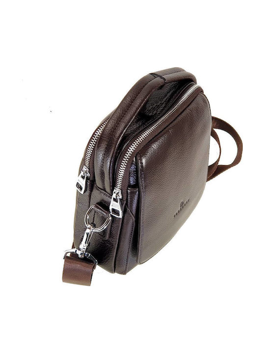 Leather Men's Bag Shoulder / Crossbody Brown