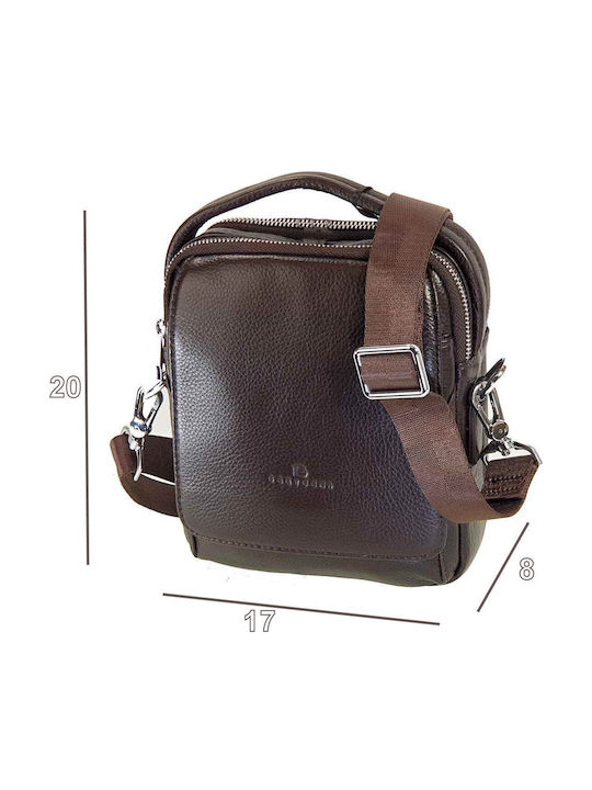 Leather Men's Bag Shoulder / Crossbody Brown