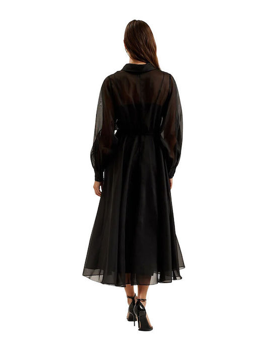 Ted Baker Maxi Shirt Dress Dress Black