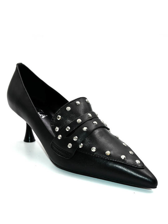 Favela Pointed Toe Black Heels