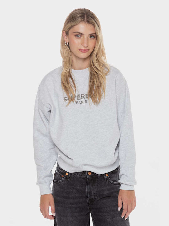 Superdry 'sport Luxe Crew Women's Sweatshirt Gray