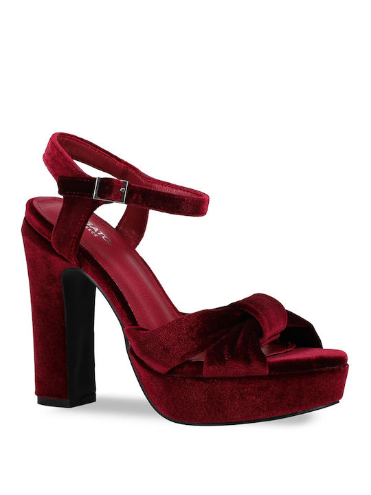 Migato Women's Sandals Burgundy