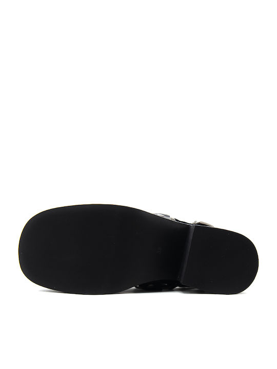 Leather Sandals Black