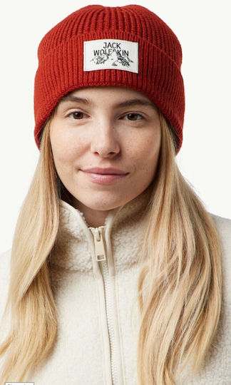 Beanie Unisex Beanie Knitted in Red color