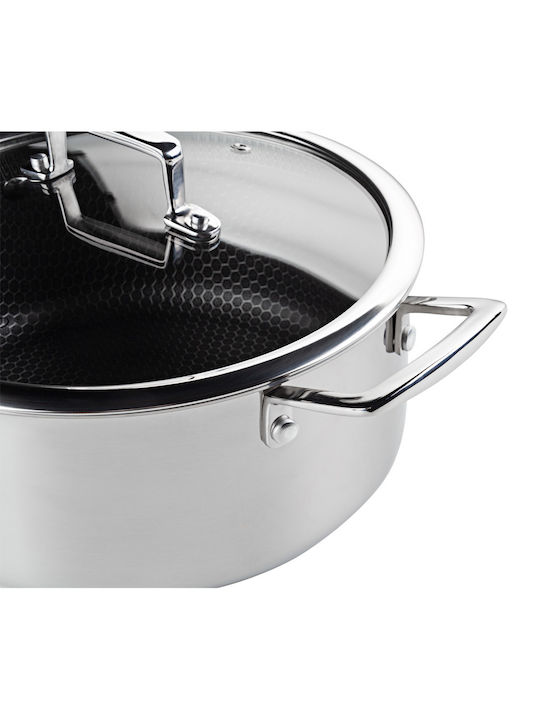 Rosmarino Deep Stainless Steel Pot 4.4lt / 24cm