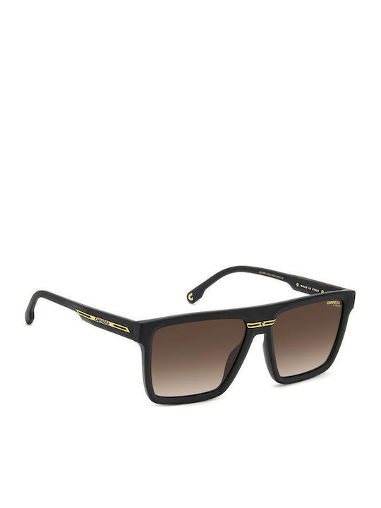 Carrera Men's Sunglasses With Black Horn-Rimmed Frame And Grey Gradient Lens 03/S 003/86