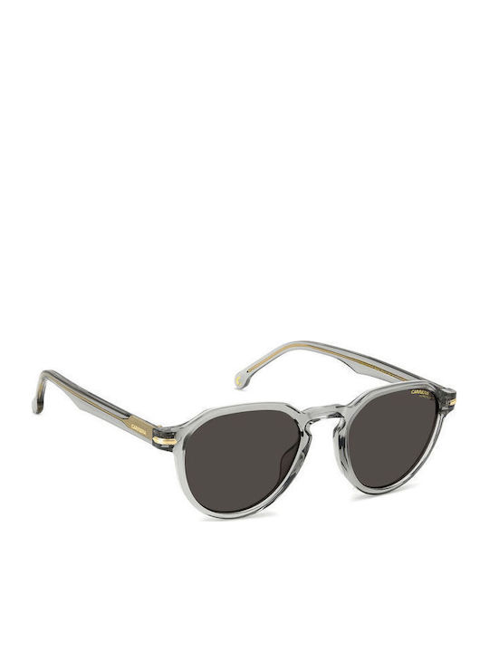Carrera Unisex Sunglasses With Transparent Horn-Rimmed Frame And Grey Lens 314/S KB7/IR