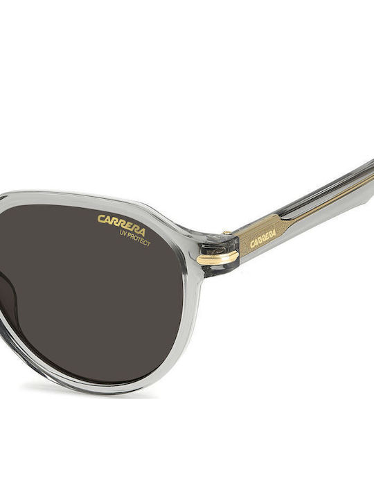 Carrera Unisex Sunglasses With Transparent Horn-Rimmed Frame And Grey Lens 314/S KB7/IR