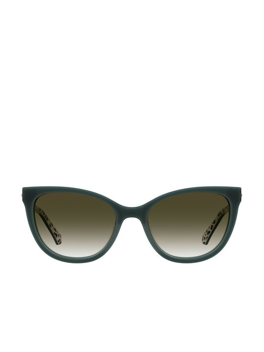 Moschino Women's Sunglasses with Green Plastic Frame and Brown Gradient Lens MOL072/S 8HC/9K