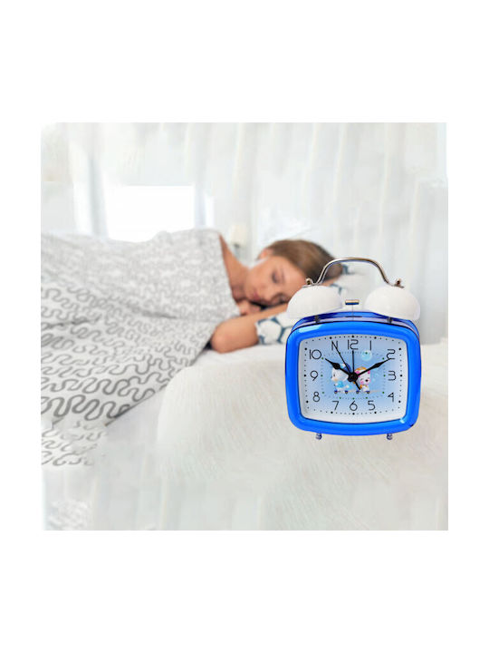 Puff Joy Kids Ceas de Birou Cu Dial Lumina Buton 16 Cm Model Albastru Închis