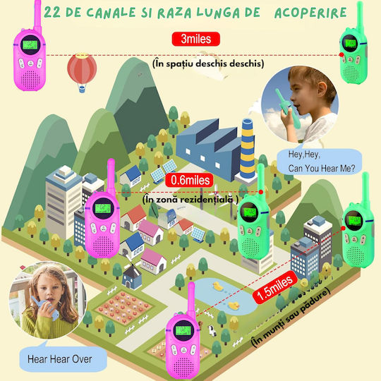 Walkie Talkie Pentru Copii Pentru 3+ Ani
