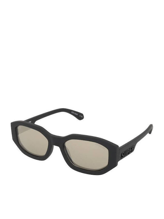 Superdry Unisex Sunglasses with Black Plastic Frame and Yellow Lens SDS 5020 104