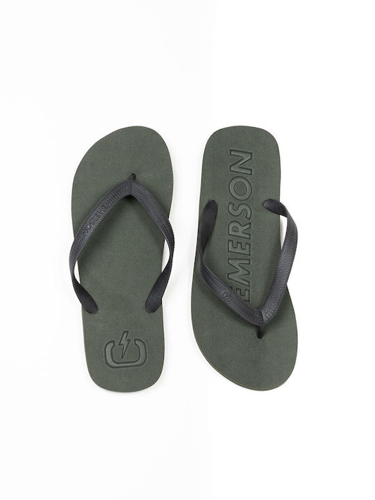 Men's Flip Flops Khaki 211.EM95.03 Olive Black