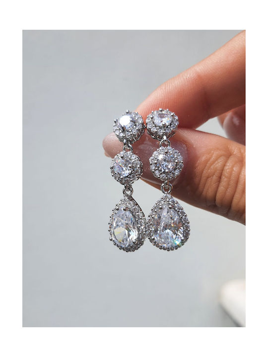 Naya Jewelry Einzelner Ohrring Hängend mit Steinen