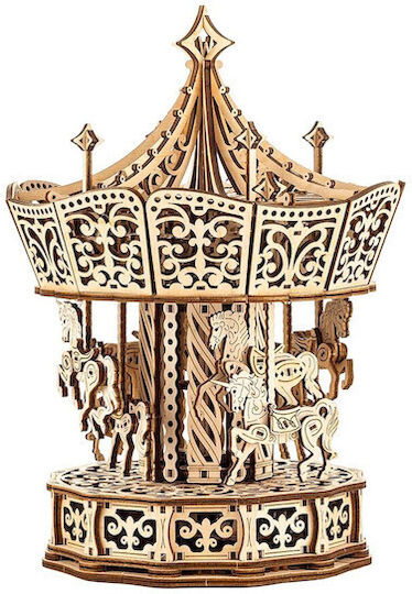 Wood Trick Holz-Bauspielzeug Carousel für Kinder ab 14+ Jahre Jahren