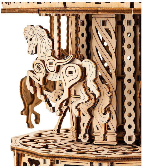 Wood Trick Holz-Bauspielzeug Carousel für Kinder ab 14+ Jahre Jahren
