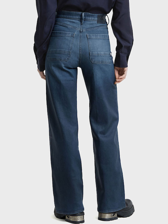 Deck 2.0 Women's Jean Trousers in Loose Fit Dark Aged Denim