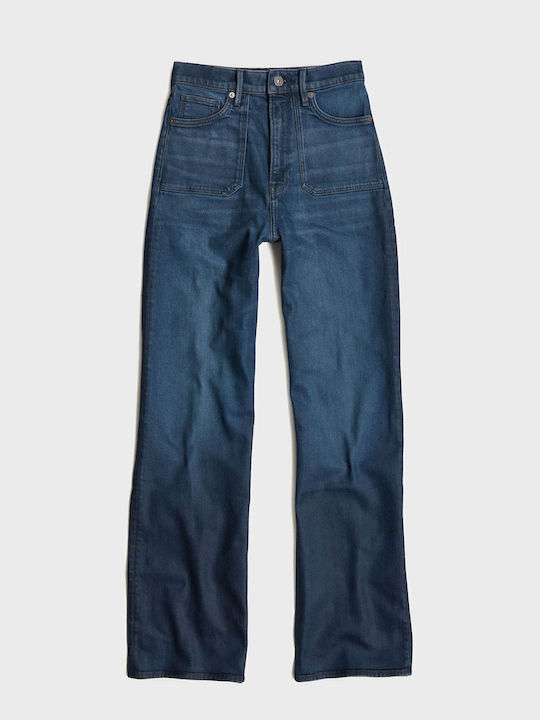 Deck 2.0 Women's Jean Trousers in Loose Fit Dark Aged Denim