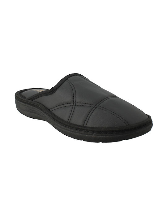 Men's Slippers With Fleece Black