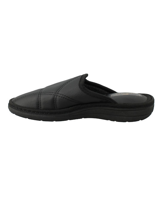 Men's Slippers With Fleece Black