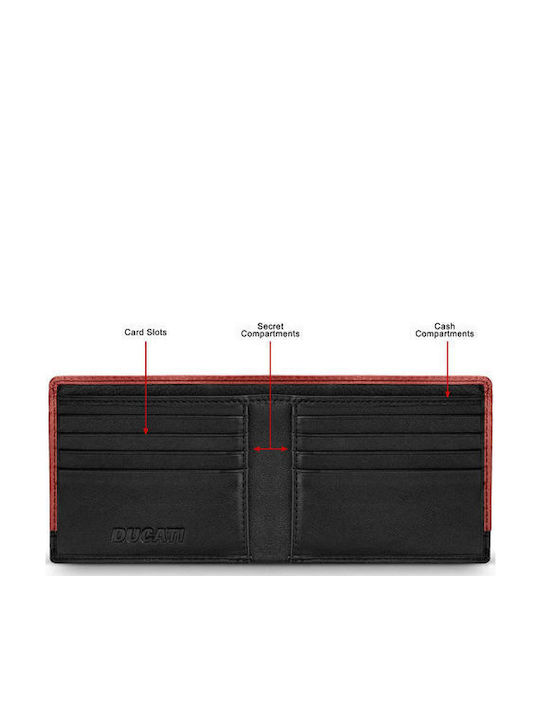 Corse Lucca Leder Herrenbrieftasche Rot