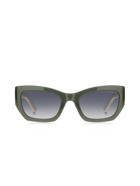 Marc Jacobs Women's Sunglasses with Green Plastic Frame and Gray Lens MARC 723/S 1ED/GB