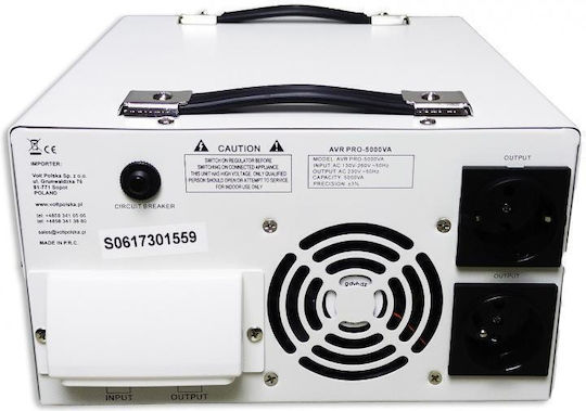 Volt Polska Avr Pro 5000va 3% Servo Voltage Stabilizer
