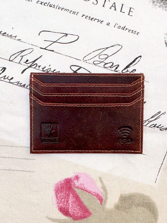 Leather Men's Wallet Classic Brown