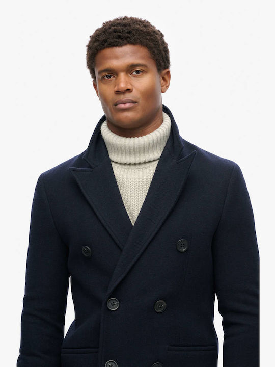 Herrenmantel Mantel Hellblau Herren Superdry Herren Mantel Blau