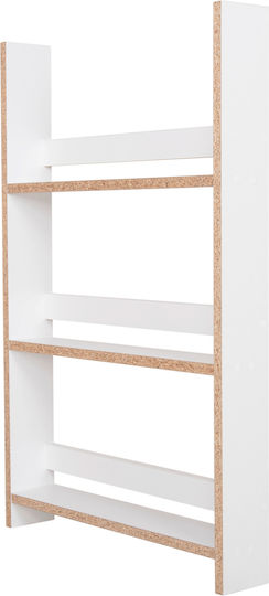 Wandregal Sani Weiß 60x10x90cm