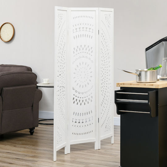 HomCom Decorative Room Divider Wooden 120x170cm