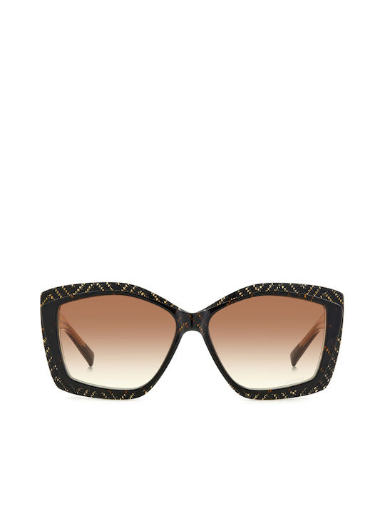 Missoni Women's Sunglasses with Brown Tartaruga Plastic Frame and Brown Gradient Lens MIS 0187/G/S VH8/HA