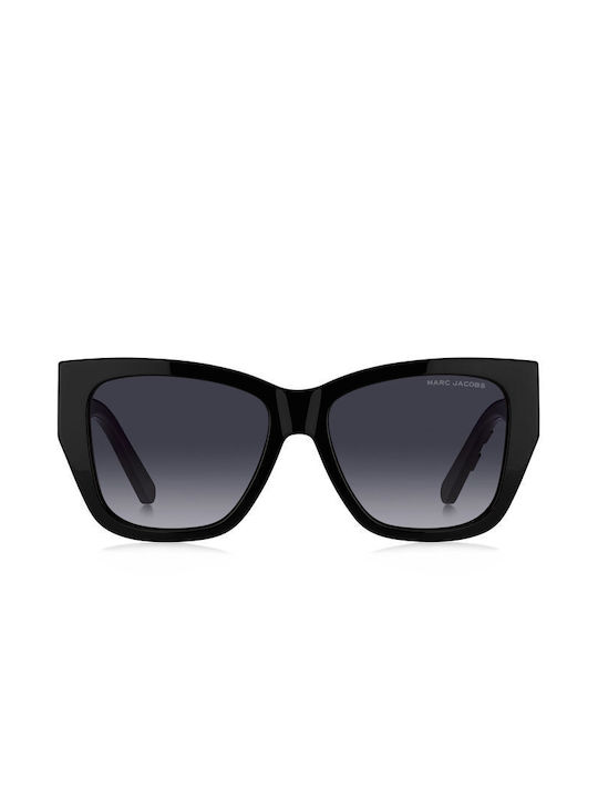 Marc Jacobs Women's Sunglasses with Black Plastic Frame and Black Gradient Lens MARC695/S 08A9O