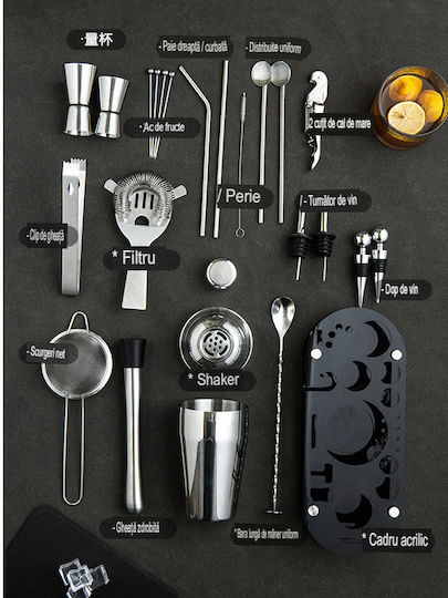 Lewei Set de cocktail 23buc