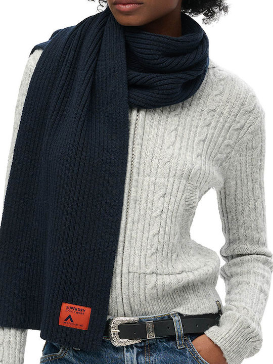 Superdry Women's Knitted Scarf Black