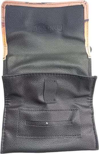 Kalliopi Silver Lederne Tabaktasche in mit Verschluss