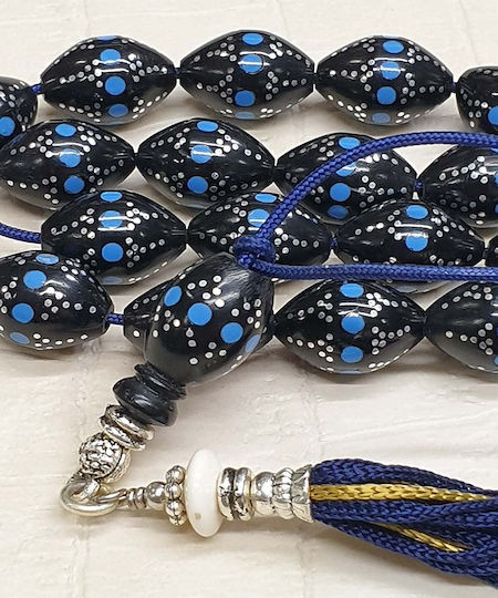 Roloi Komboloi Ebony Worry Beads Multicolour 34cm