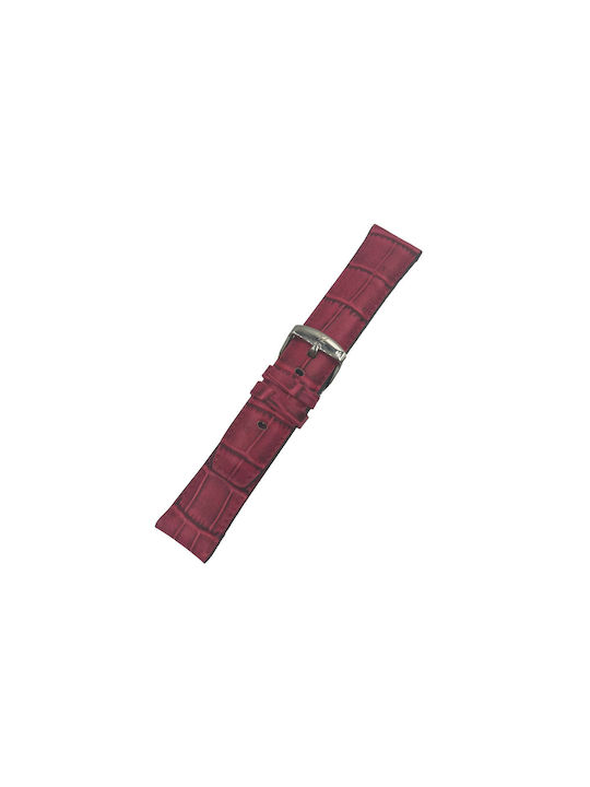 ByLeather Leather Strap Burgundy 24mm