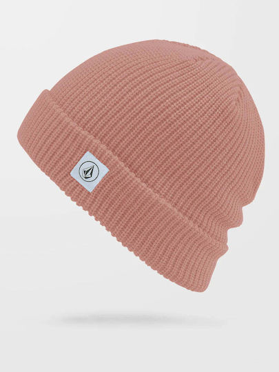 Beanie Γυναικείος Σκούφος με Rib Πλέξη σε Μωβ χρώμα