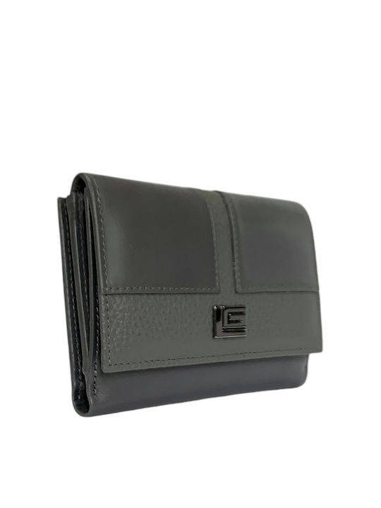 Guy Laroche Small Leather Women's Wallet with RFID Gray