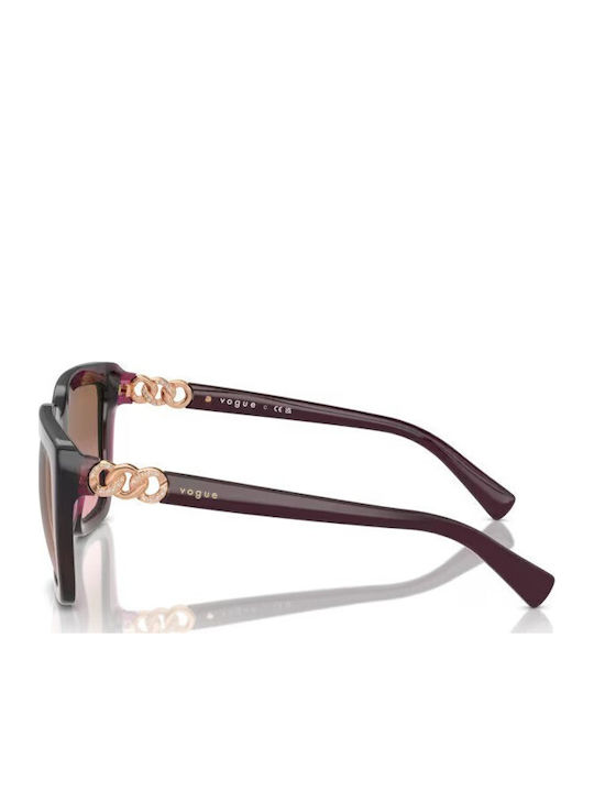 Vogue Feminini Ochelari de soare cu Burgundy Cadru și Maro Degrade Lentilă VO5575SB 298914