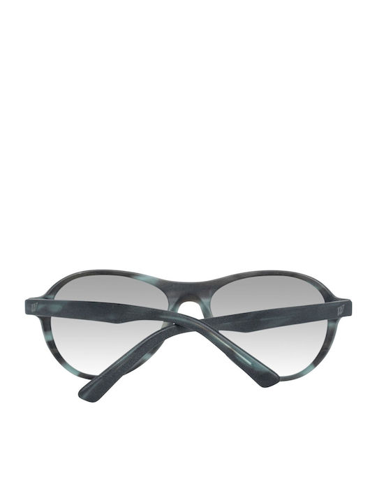 Web Unisex Sunglasses with Gray Plastic Frame and Gray Gradient Lens WE0128 79W