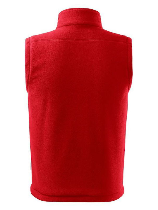 Rimeck Bărbați Vestă de siguranță cu căptușeală din fleece Roșu Rimeck Bărbați Vestă de siguranță cu căptușeală din fleece Roșu