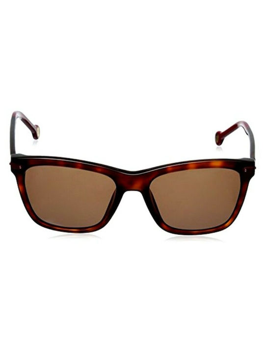 Carolina Herrera Sunglasses with Brown Tartaruga Plastic Frame and Brown Lens SHE 6035 409/XW