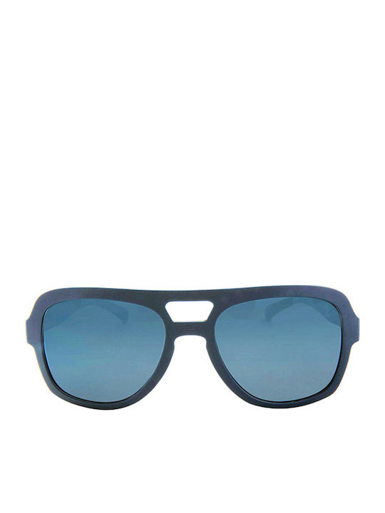 adidas Unisex Sunglasses with Blue Plastic Frame and Blue Lens AOR011-021009