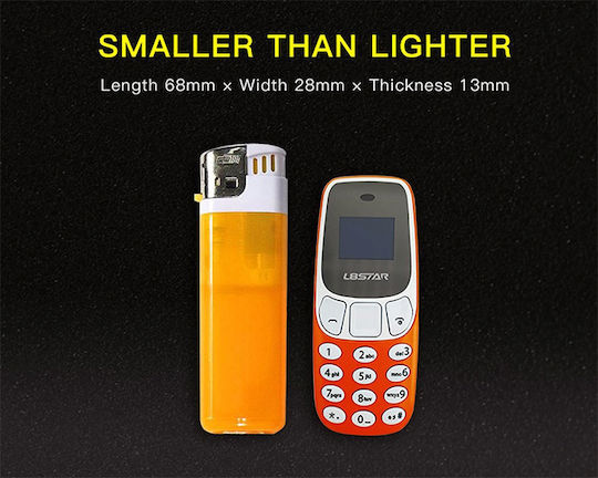 L8STAR BM10 Mini Dual SIM Κινητό με Κουμπιά Μαύρο