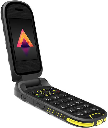 Hammer Bow LTE Dual SIM Κινητό με Κουμπιά Μαύρο
