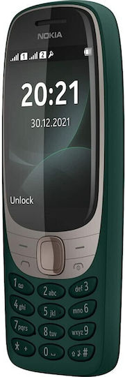 Nokia 6310 2021 Dual SIM Κινητό με Κουμπιά (Αγγλικό Μενού) Πράσινο