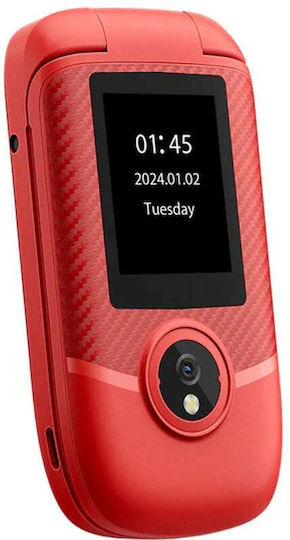 BlackView N2000 Dual SIM Κινητό με Κουμπιά Κόκκινο