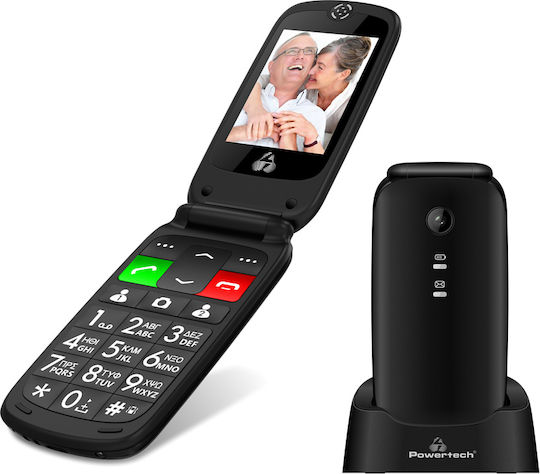 Powertech Sentry Dual III Dual SIM Κινητό με Κουμπιά Μαύρο